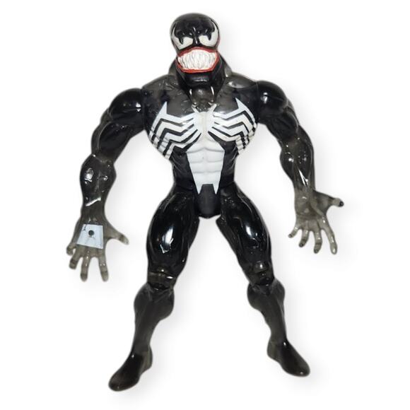 Toy Biz Vintage Marvel Translucent Venom 5.25" Action Figure 1995 Pre-owned - Picture 1 of 8